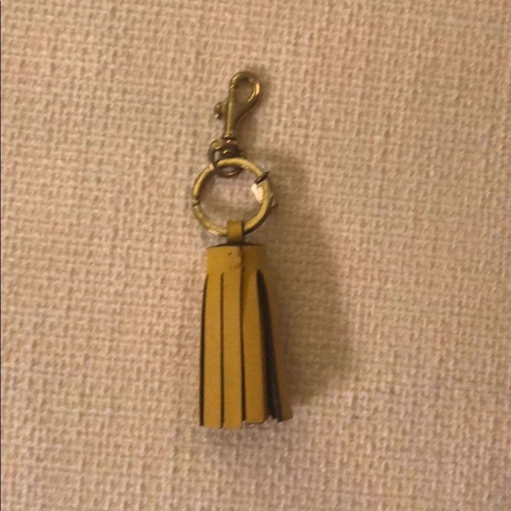 Coach tassel key chain
